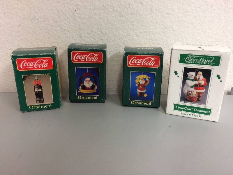 lot 12 image: Assorted Coca-Cola Ornaments