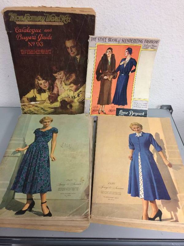 lot 36 image: Vintage Montgomery Ward Catalogs and More