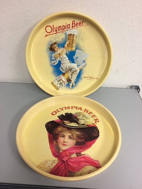 lot 43 image: Vintage Olympia Beer Trays