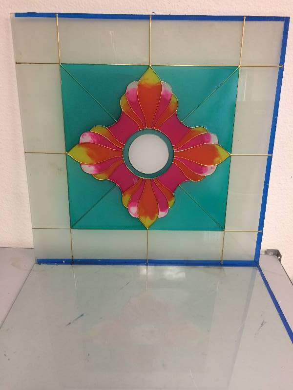 lot 41 image: Stained Glass Panels