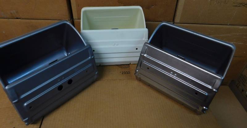 lot 6 image: Metal Storage Containers- 6 White, 6 Grey, 6 Silver