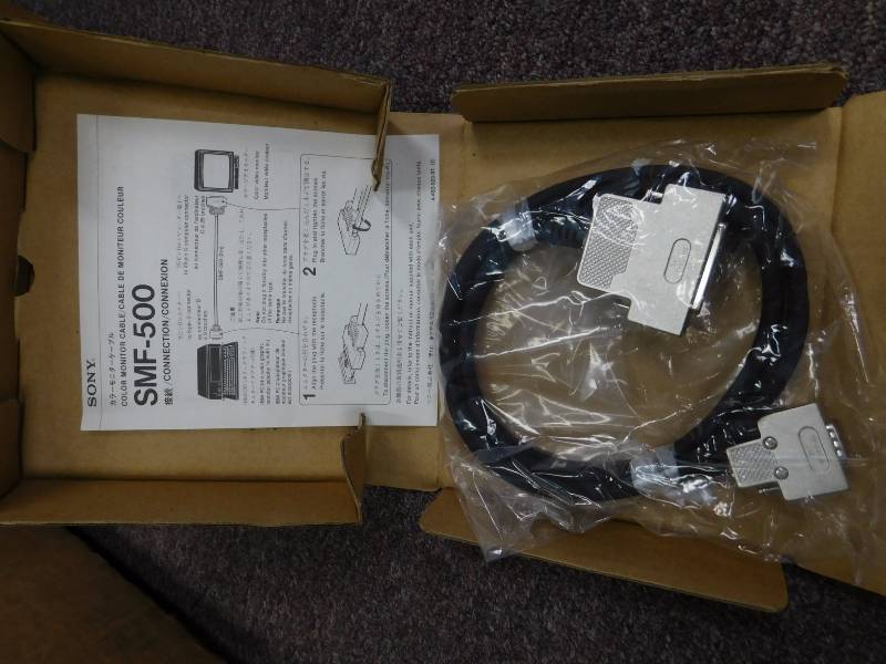 lot 11 image: Sony Cables- 4 Color Monitor Cables (SMF-500), 1 Signal Interface Cable (SIC-20), 1 Signal Interface Cable (SIC-22)