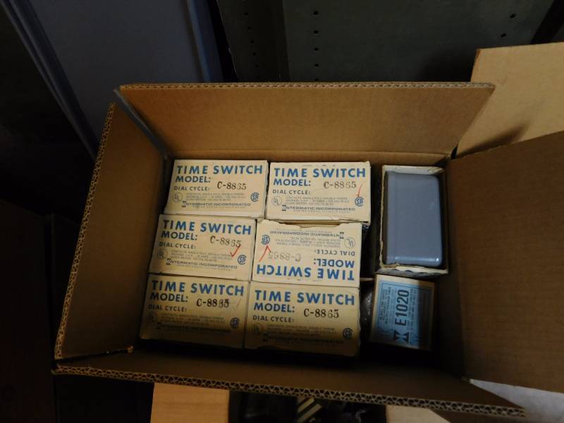 lot 33 image: Misc. Control Meter Relay, Quam Flush Mounted Loudspeaker