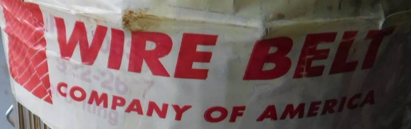 lot 82 image: NEW Wire Belt Company of America 28 Wire Belt