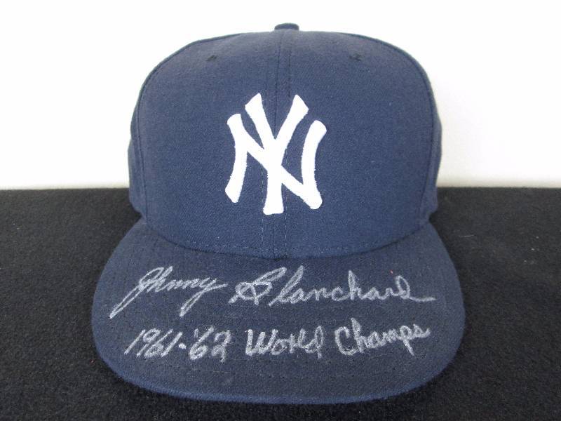 lot 58 image: Johnny Blanchard Autographed Hat