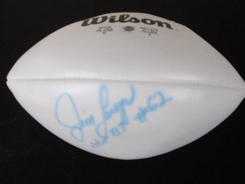 lot 69 image: Jim Langer Autographed Football