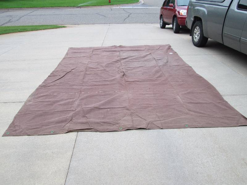 lot 92 image: 11 x 13 Canvas Tarp w Gromets