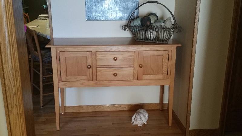 lot 4 image: Athol Mass Table Co Oak Counsel Table
