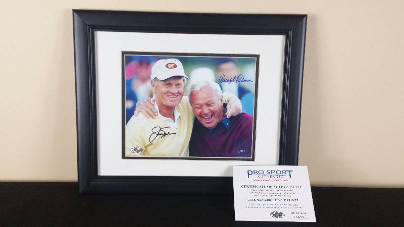 lot 53 image: Jack Nicklaus & Arnold Palmer  Autographed Picture