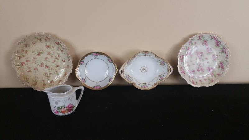 lot 104 image: Nippon Hand-Painted China, Antique Plates, German Creamer