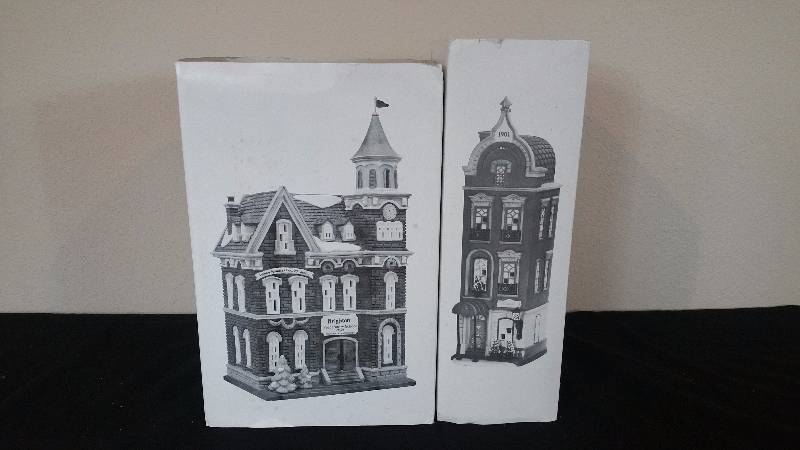 lot 124 image: Department 56 Christmas Village x2