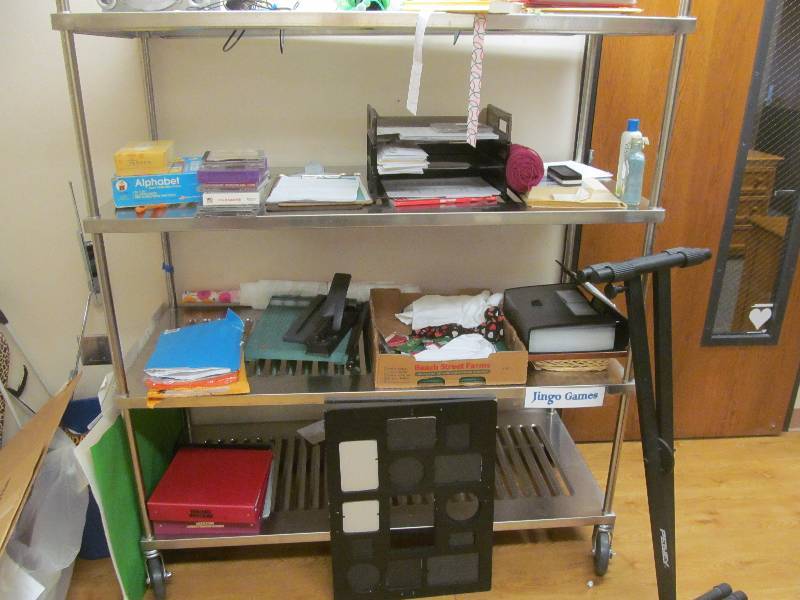 lot 183 image: (activity) metal shelf