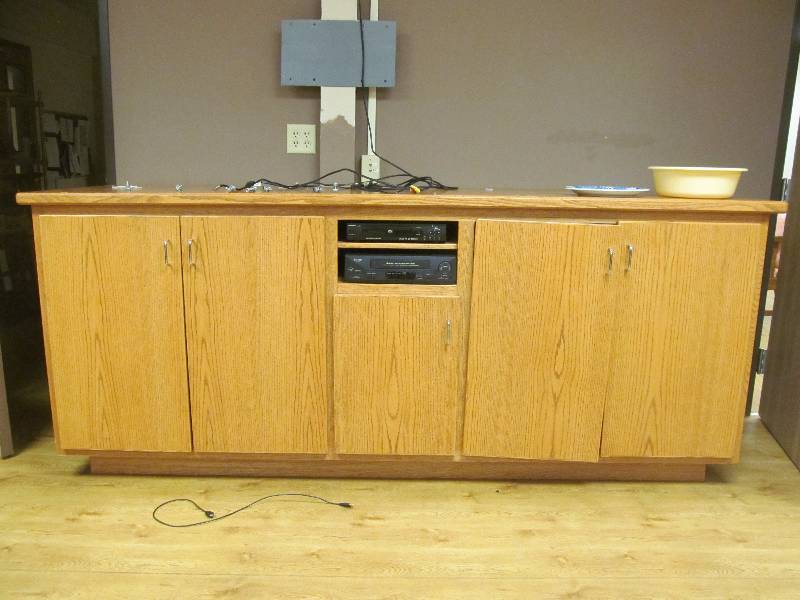 lot 192 image: (104) cabinet, movies, cds, activity items