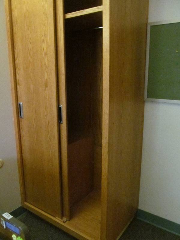 lot 343 image: (210) wardrobe cabinet