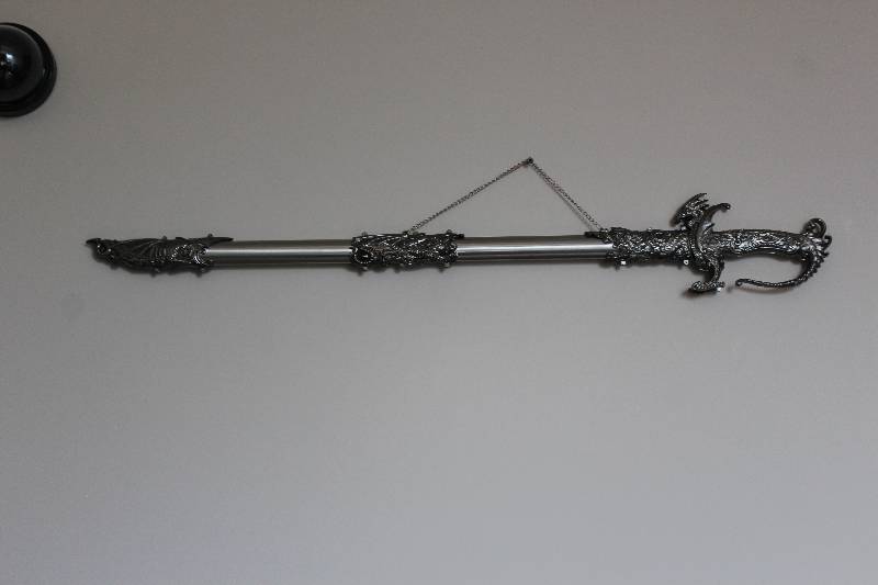 lot 1973 image: 36 Long sword Saint George Dragon Saber Fantasy Medieval Knight Sword