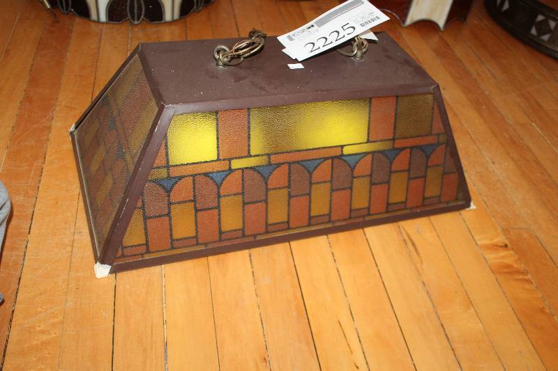 lot 2225 image: Hanging Pool Table Lamp