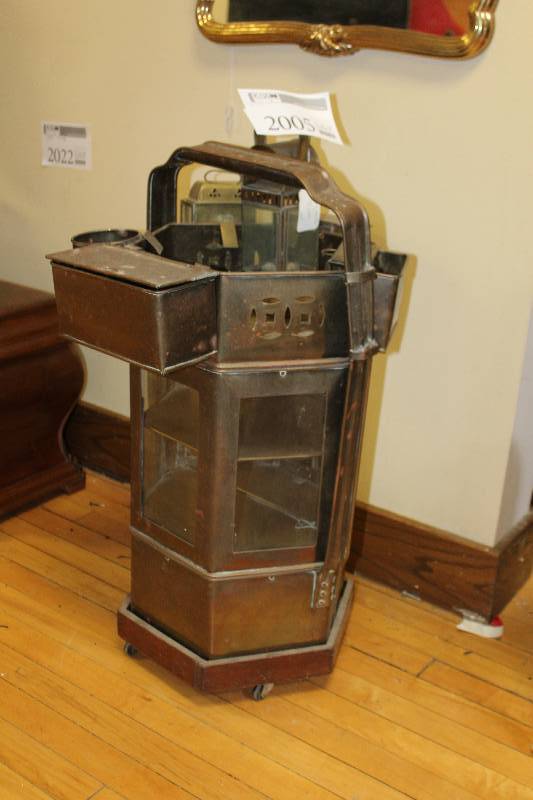 lot 2005 image: Asian Restaurant Stainless Steel Noode Cart