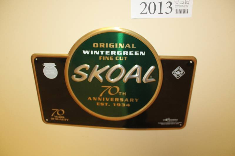 lot 2013 image: Skoal Smokeless Tobacco Decorative Wall Art