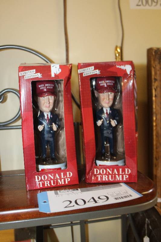 lot 2049 image: Lot of (2) Donald Trump Dolls