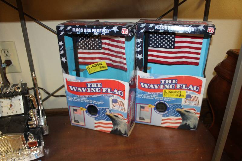 lot 2062 image: Lot of (2) Waving Sign Flags