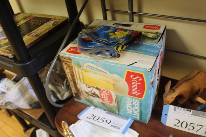 lot 2059 image: Lot of (3) Schmidt Beer Sport Pack, Inflatable