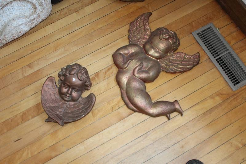 lot 2180 image: Lot of (2) Angels Decorative Wall Art