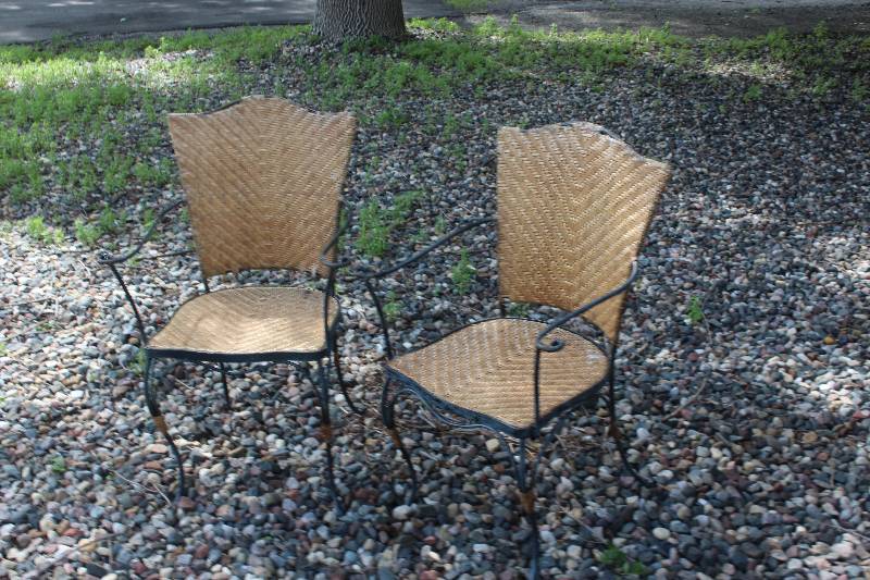 lot 2431 image: Lot of (2) Metal Chairs