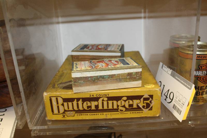 lot 2149 image: Lot of (3) Butterfinger Candy, Silver Cream Silver Polish
