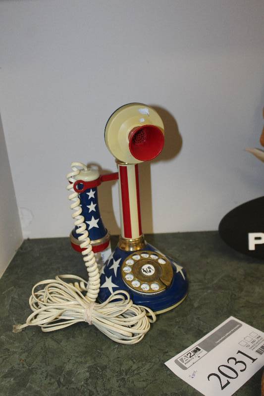 lot 2031 image: USA Stars & Stripes Rotary Phone