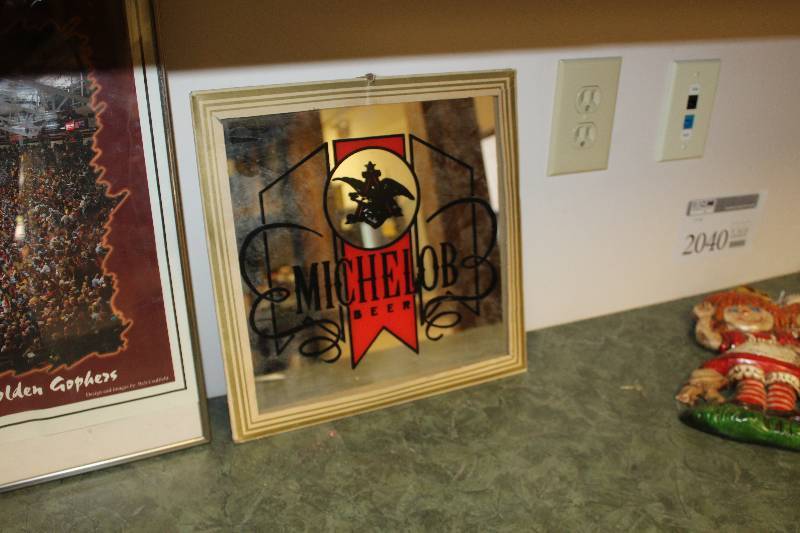 lot 2036 image: Michelob Beer Wall Mirror