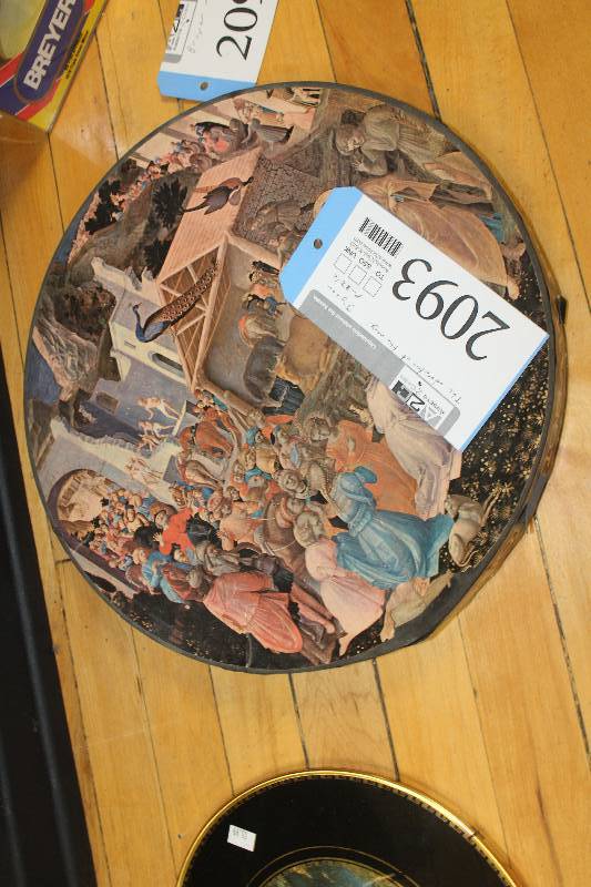 lot 2093 image: The Adoration Of The Magi Decorative Ceramic Plate