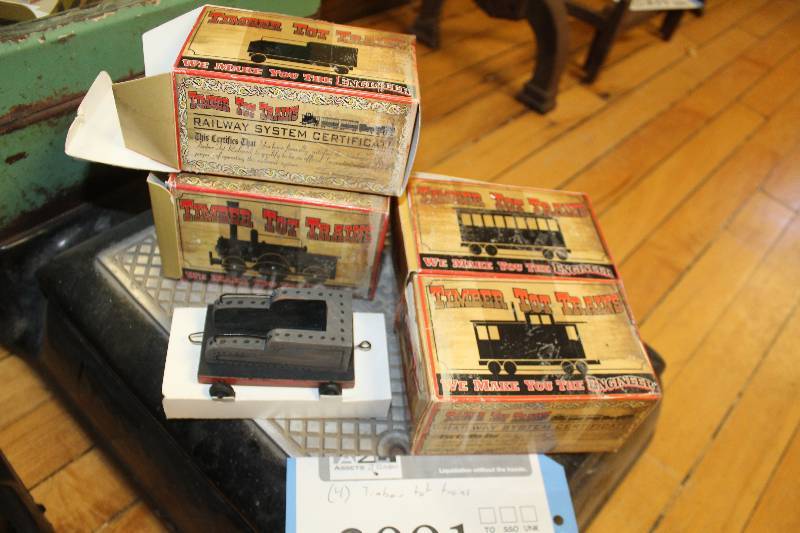 lot 2091 image: Lot of (4) Timber Tot Trains