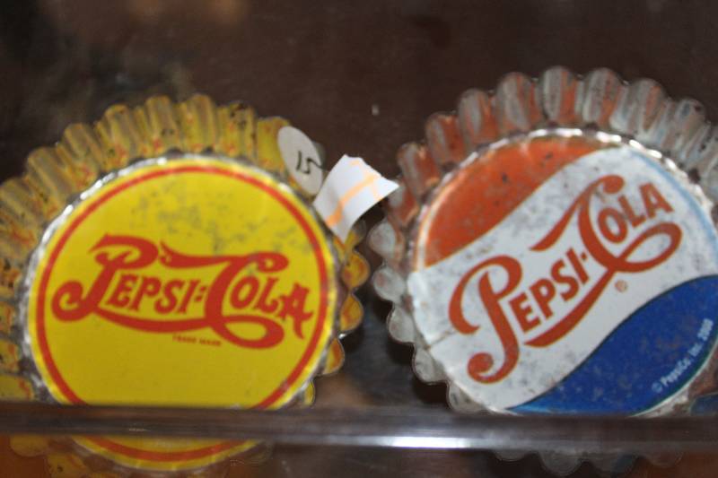 lot 2289 image: Lot of (2) Pepsi Cola Bottle Cap Trays