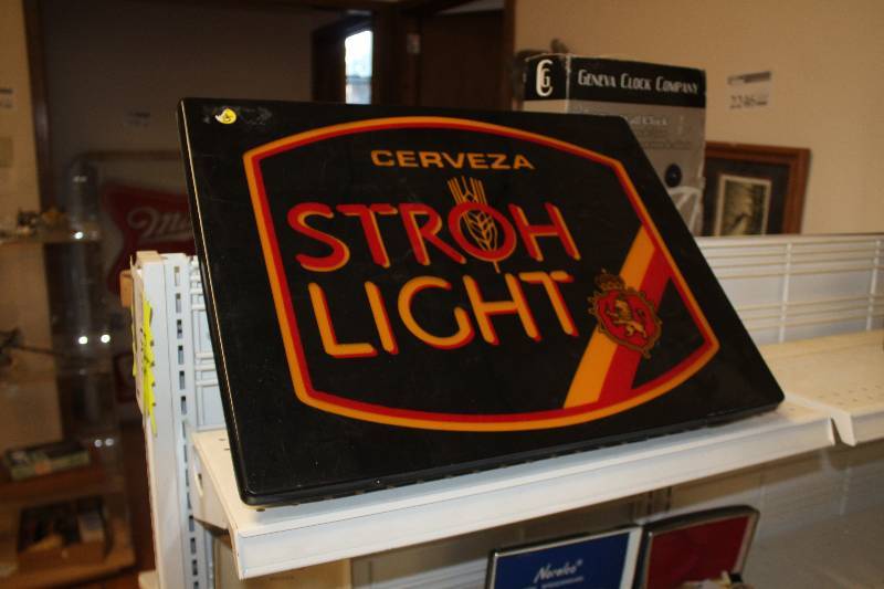 lot 2296 image: Stroh Light Beer Decorative Wall Art