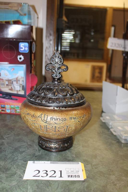 lot 2321 image: Religious Bowl Table Art
