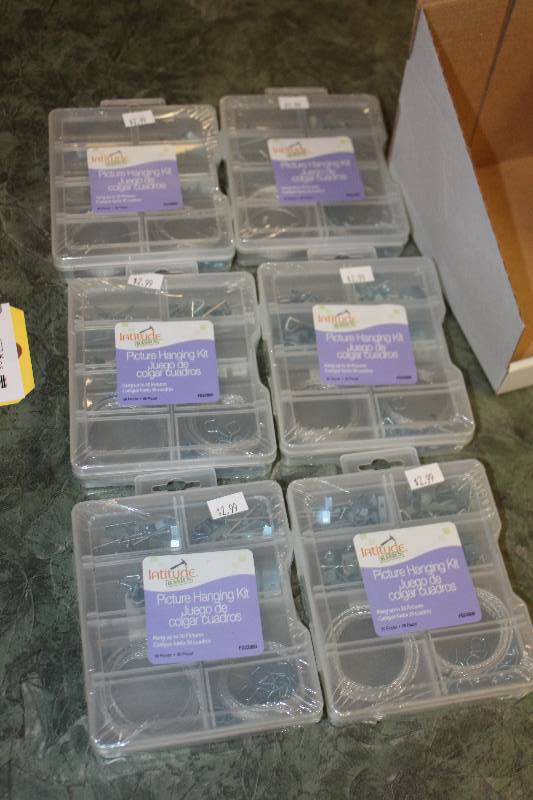 lot 2317 image: Lot of (6) Picture Hanging Kits