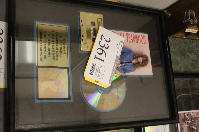 lot 2361 image: Trisha Yearwood 500K Copies Framed Matted Music Art