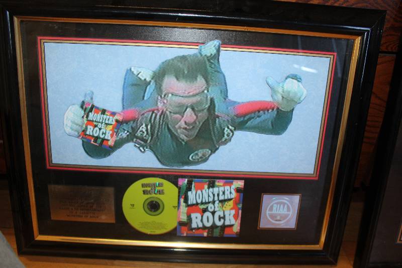 lot 2368 image: Monsters Of Rock 500K Copy Framed Matted Music Art