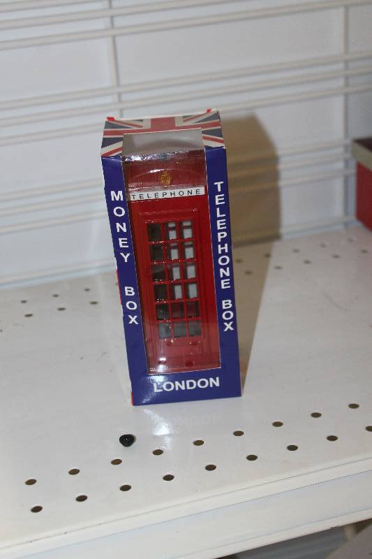 lot 2387 image: London Telephone Box Replica Money Box