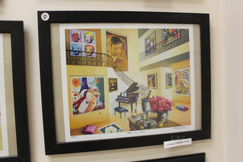 lot 2273 image: Flores del Amor by Orlando #53500 Framed Limited Edition Print