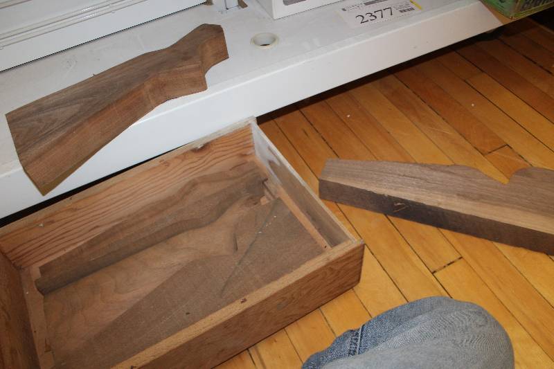 lot 2379 image: Unfinished Custom Wood Gun Stocks