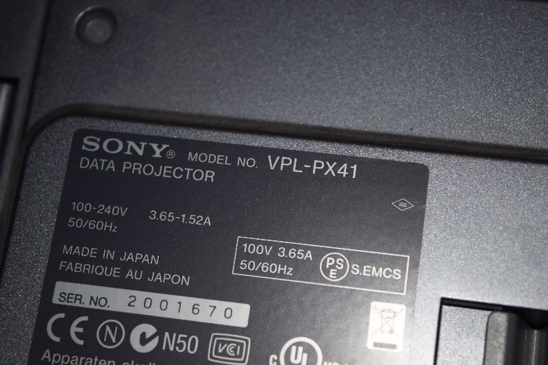 lot 34 image: Sony VPL-PX41 ComputerVideo Multi-Media LCD Projector