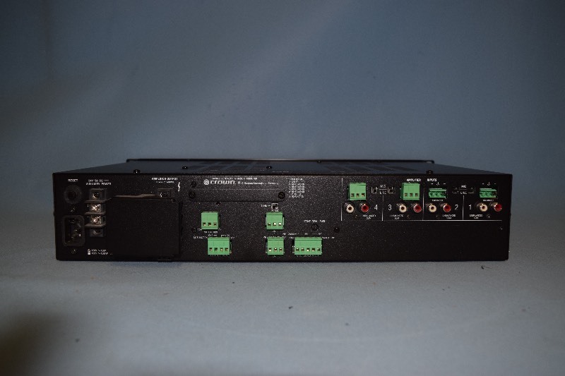 lot 21 image: Crown CommercialProfessional 4-Input 160-Watt Audio Mixer  Amplifier
