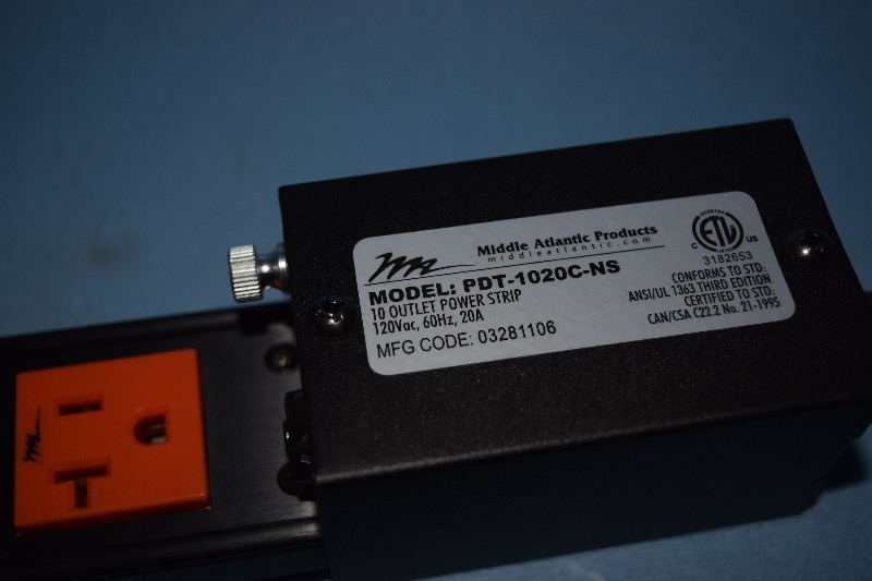 lot 55 image: Middle Atlantic Professional 10-Outlet Power Strip