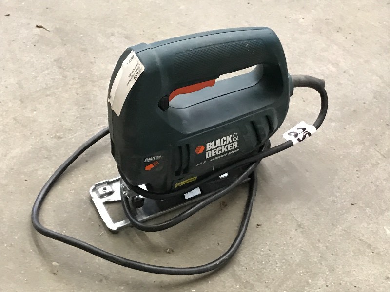 lot 25 image: Black & Decker Variable Speed Jigsa...