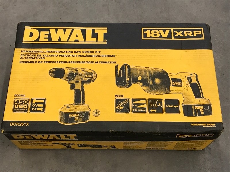 lot 46 image: New DeWalt XRP 18Volt Cordless Hamm...