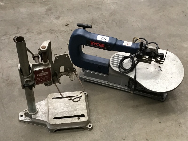 lot 52 image: Lot Of Dayton Drill Press Stand & ...