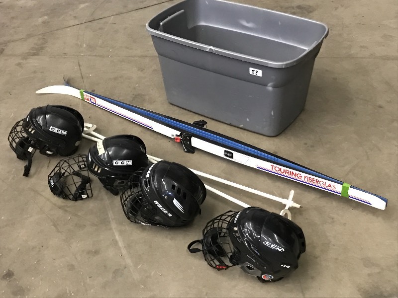 lot 58 image: Tote Of Assorted Cross Country Ski...