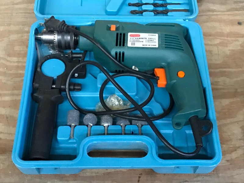 lot 64 image: 12 Electric Hammer Drill Set ...