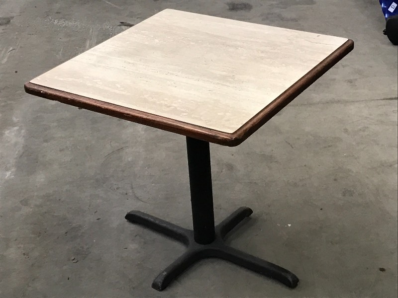 lot 70 image: 3x3 Shop Table With Heavy Duty St...